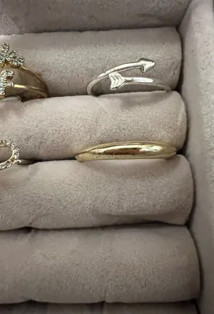 Gold ring #jewelry #ringset #luxury thumbnail 1