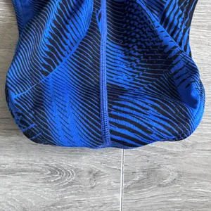 Speedo Endurance+ Blue Black Abstract Flyback One Piece Swimsuit 26 7719902 thumbnail 7