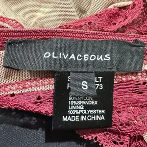 Olivacous Maroon Lace Halter Bralette Women’s Small thumbnail 3