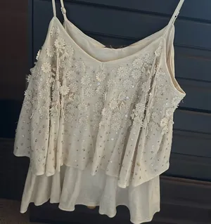 Anthropologie Ranna Gill large lined cotton tank top nwt $98 thumbnail 1