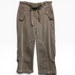 Free People We The Free Safari Sun Cropped Pants Gravel Rock Grey 4‎ / S thumbnail 2