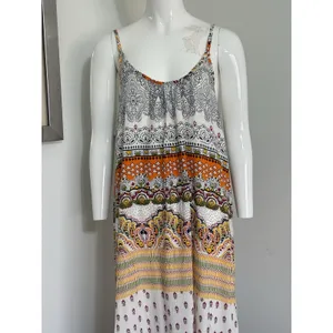 Riviera Sun Women's Maxi Dress Spaghetti Strap Sundress Summer Boho Beach NWT 2X thumbnail 3