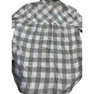 ‎aerie grey plaid collar shirt medium thumbnail 5