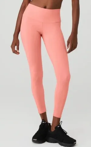 NEW WITH TAGS ALO Yoga 7/8 High-Waist Airbrush Legging - Strawberry Lemonade thumbnail 1