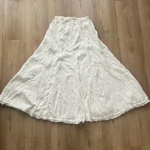 FREE PEOPLE Collection Maxi Skirt - White Boho Lightweight Cotton Size S/P thumbnail 2