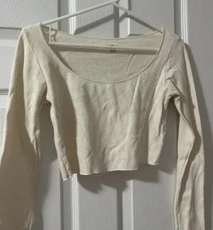 Brandy Melville Heart Eyelet Long Sleeve thumbnail 1