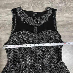 Ladakh Black White Geometric Print Fit Flare Zip Dress Women Size 4‎ Cutout thumbnail 12