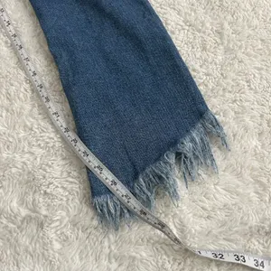 FRAME Le High Straight Raw Ankle Jeans Medium Wash 26 Hippie Casual Teacher thumbnail 5