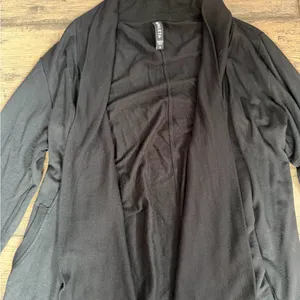 Athleta Black Open-Front Cardigan thumbnail 3