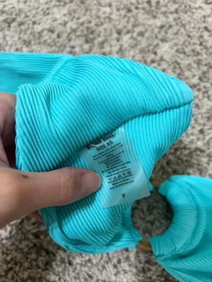 Kulani Kinis Teal Bandeau Bikini Top thumbnail 4