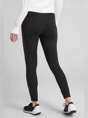 Athleta Black Excursion Hybrid Tight - Size XL - Paneled Performance Leggings thumbnail 2