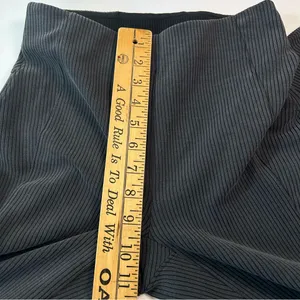 Lululemon Ribbed Softstreme Dark Gray Zip-Leg High-Rise Pants Women's Size 4 thumbnail 7