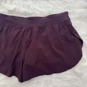 Lululemon Fast and Free High Rise Classic Fit Split Shorts 3" Goodnight Plum XL thumbnail 8