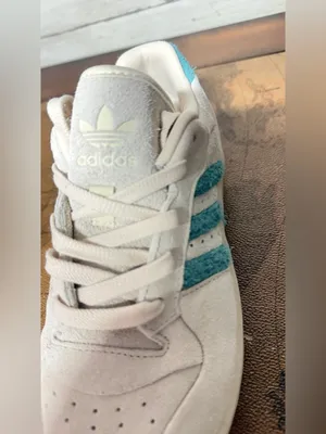Adidas RIVALRY LUX LOW sneakers off white/teal color size M6/W7. (No Box) thumbnail 10