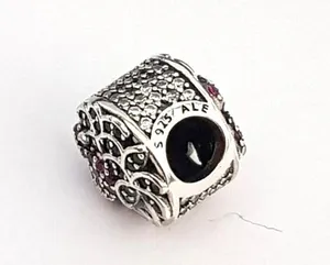 PANDORA Tropical Flamingo Charm w/ Light Green Crystal & Pink Zirconia-792117CZS thumbnail 3