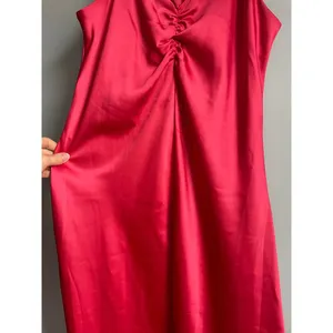 Tahari Bright Pink Slip Dress size Medium Wedding Guest Cocktail Slinky Summer‎ thumbnail 5