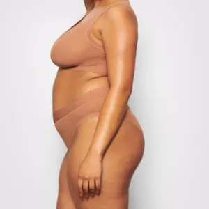 Skims Summer‎ Mesh Scoop Bralette in Sienna thumbnail 3