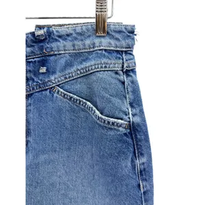 We The Free Free People Come As You Are Denim Maxi Skirt High Rise Blue Long Slit Skirt 32 thumbnail 4
