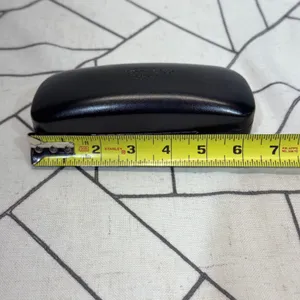 Coach Eyeglasses Case OS Black Hard Shell Clamshell with Cleaning Cloth thumbnail 9