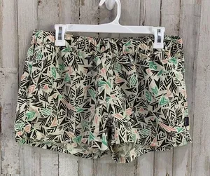 Patagonia Barely Baggies Abstract Geo Print Nylon Shorts in Quiver and Quill thumbnail 1