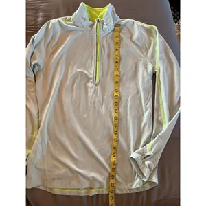 NIKE Pullover Womens Medium Light Blue Green Running Dri Fit Athletic 1/2 Zip thumbnail 8