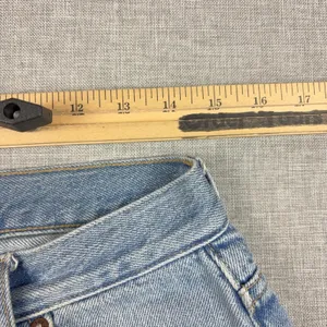 We The Free Jeans Womens 28 Blue Light Wash High Rise Straight Distressed Hem thumbnail 10