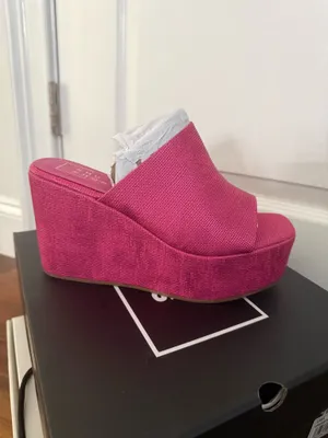 Shu Shop Wedges Pink Size 7 thumbnail 3
