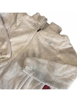 The North Face $110 Osito Fleece Jacket Womans Large Gray Cozy Warm Lightweight thumbnail 2