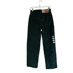 NWT Levis Womens Mid Rise 94 Baggy Corduroy Jeans Pants Green 26 thumbnail 6
