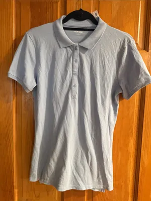 NWT Old Navy blue women’s button  down size small . thumbnail 1
