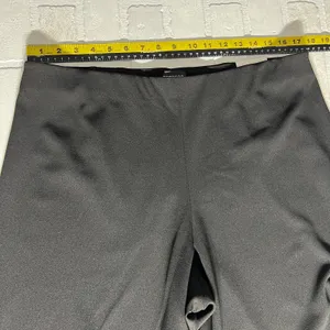 Express Trouser High Rise Pants Womens Large Black Solid Work Career Office New‎ thumbnail 9