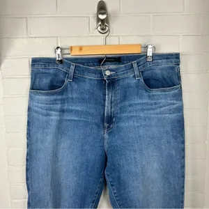 J Brand Alana High Rise Cropped Distressed Skinny Jeans Size 34 thumbnail 7