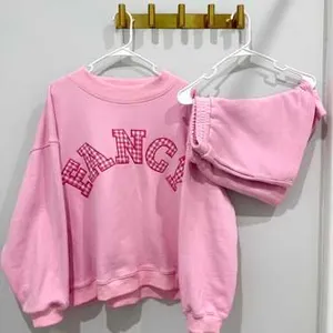 NWOT FANCY SET pink gingham logo  thumbnail 2