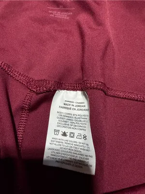 Nike yoga Maroon Active Leggings dri-fit 3X thumbnail 5