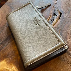 Kate Spade NY Patterson Drive Braylon Bifold Snap Wallet Gray Leather thumbnail 9