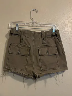 Free People Cutoff Cargo shorts sz 2 thumbnail 2