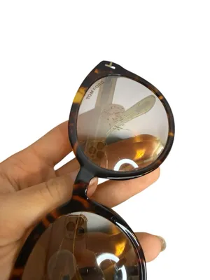 Tom Ford Phillipa Tortoise Shell Round Sunglasses thumbnail 4