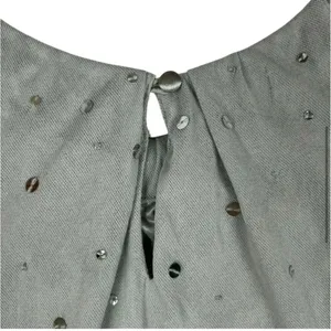 Ann Taylor Women's M Silver Sequin‎ Sleeveless Party Tank Top thumbnail 5