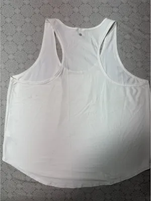 Calia Women's White Striped Racerback Athletic Tank Top XXL thumbnail 3