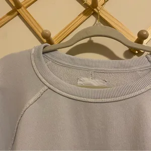Aerie Ice Blue Oversized Pullover Crewneck size Large thumbnail 4