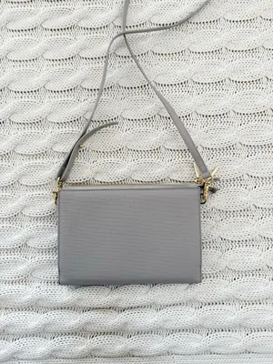 Danger Dover Neutral Beige Crossbody Clutch with Gold Hardware thumbnail 4