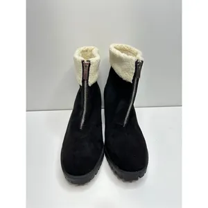 Bella Vita Cable Lug Black Booties Faux‎ Shearling Size 8.5 New thumbnail 5