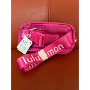 Lululemon‎ Athletica Everywhere Belt Bag Sonic Pink White Logo New thumbnail 3