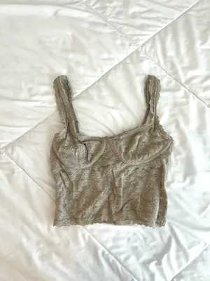 Aerie lace cropped tank thumbnail 2