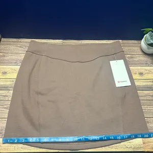 Lululemon Scuba High Rise Mini Skirt NWT Size XL (TPTC) LW8ALSS thumbnail 8