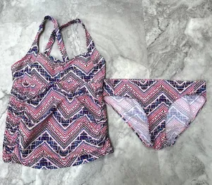 Beach Bump Motherhood‎ Maternity Women’s 2 piece Tankini Swimsuit Size Small S thumbnail 1