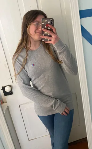gray long sleeve shirt thumbnail 2