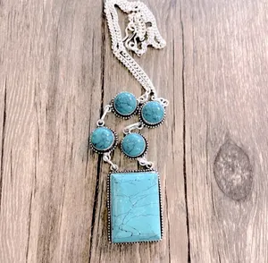 Santa Rosa Turquoise Necklace/Earrings thumbnail 4