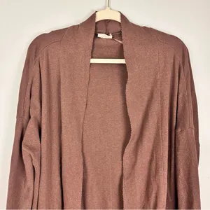 Pact Airplane Cardigan Women's 100% Organic Cotton Long Open Pockets XS Small thumbnail 8