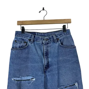 Levi's 550 Relaxed Fit Distressed Tapered Leg Jeans Blue Grunge 90s Size 10 PET thumbnail 2